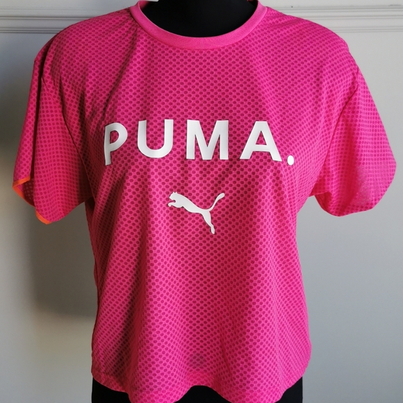 PUMA Pink Exercise Top - Picture 1 of 3